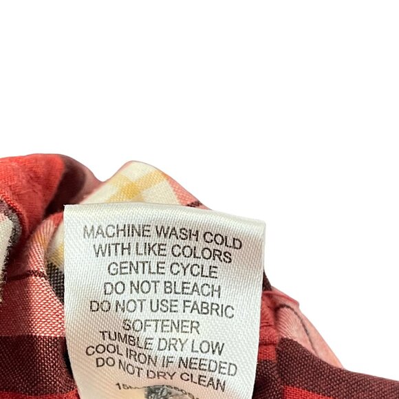 Gander Mountain Guide Series Camp Shirt Mens Size 3XL Red Plaid Rugged Utility - Picture 7 of 9